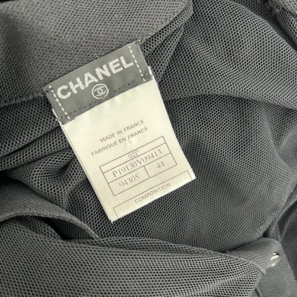 Chanel mesh black top size 44 - Picture 6 of 7